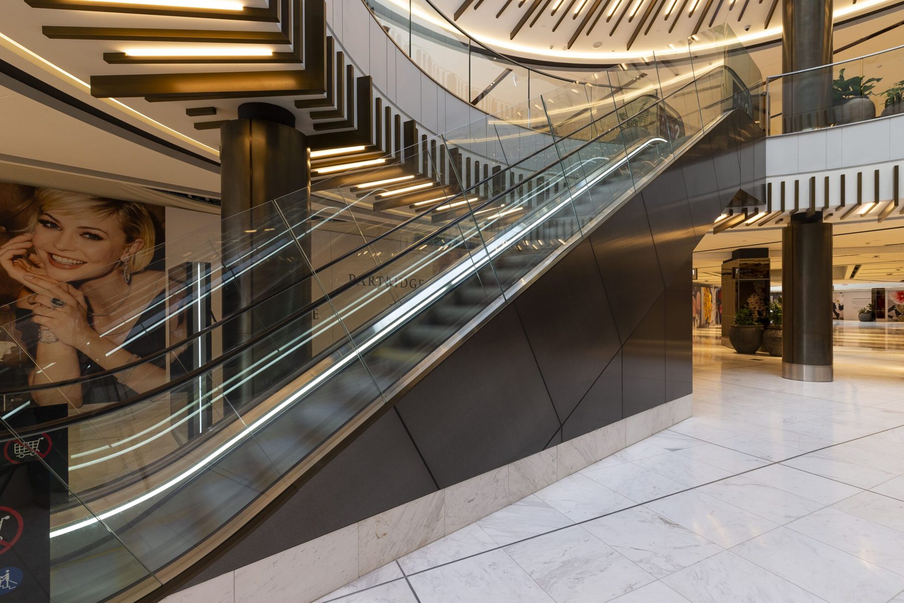 Cladding installation at Westfield Newmarket